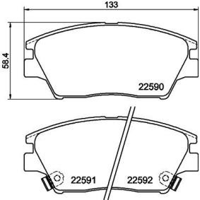 Achetez des Plaquettes de frein MINTEX MDB3819 à prix pour 58,23 €