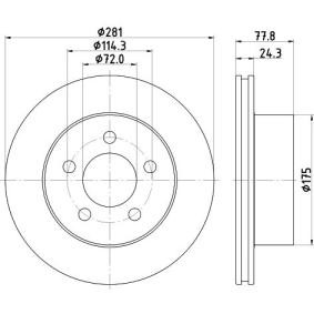 JEEP Bremsscheibe von MINTEX