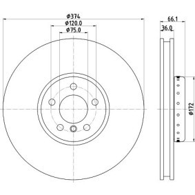 Achetez des Disque de frein MINTEX MDCB2590L à prix pour 283,93 €