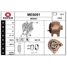 Lichtmaschine von SNRA ME8091