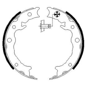 Bremsbackensatz, Feststellbremse MFR723
