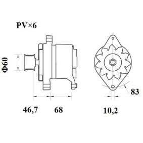 Kjøp Dynamo av MAHLE ORIGINAL MG 218 til den lave prisen 1938,27 NOK