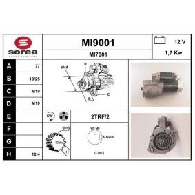 Köp Startmotor av SNRA MI9001 till det låga priset 2689,39 kr