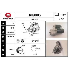 Köp Startmotor av SNRA MI9006 till det låga priset 2178,80 kr
