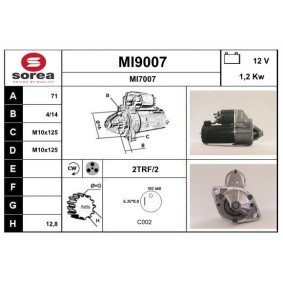 Köp Startmotor av SNRA MI9007 till det låga priset 1868,68 kr