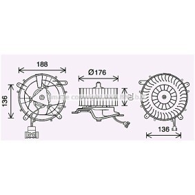 Gebläsemotor MS8689 für MAYBACH