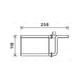 Achetez des Radiateur de chauffage AVA COOLING SYSTEMS MTA6254 à prix pour 134,87 €
