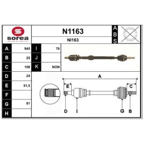 Antriebswelle N1163