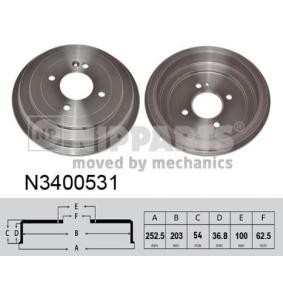 Comprar Tambor de freno de NIPPARTS N3400531 a bajo precio de 30,97 €