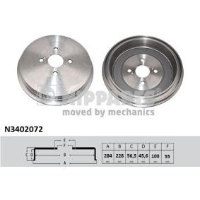 Comprar Tambor de freno de NIPPARTS N3402072 a bajo precio de 41,33 €