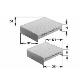 Køb Pollenfilter af CLEAN FILTER NC2192 til den lave pris 129,85 DKK