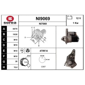 Köp Startmotor av SNRA NI9069 till det låga priset 2254,96 kr
