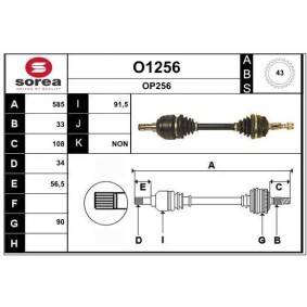 Acquista Semiasse da SNRA O1256 a buon mercato per soli 189,98 €