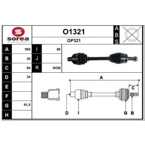 Acquista Semiasse da SNRA O1321 a buon mercato per soli 200,79 €