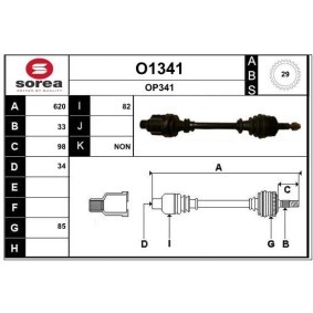 Acquista Semiasse da SNRA O1341 a buon mercato per soli 207,05 €