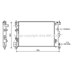 Achetez des Radiateur du moteur AVA COOLING SYSTEMS OL2666 à prix pour 135,77 €
