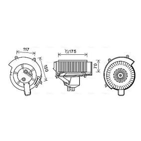 Køb El-motor, kabineblæser af AVA COOLING SYSTEMS OL8646 til den lave pris 1638,40 DKK