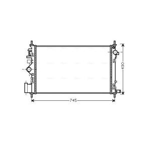 Achetez des Radiateur du moteur AVA COOLING SYSTEMS OLA2469 à prix pour 196,58 €