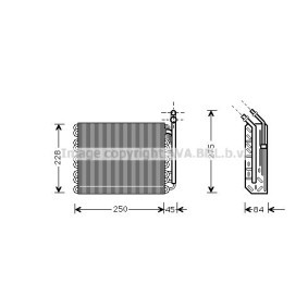 Verdampfer, Klimaanlage OLV097