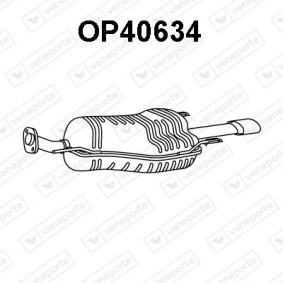 Endschalldämpfer von VENEPORTE für Astra Mk IV (G) Cabrio (T98) günstig online kaufen