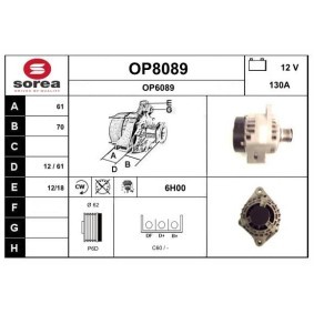 Lichtmaschine OP8089 für SAAB