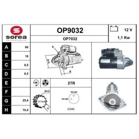 Köp Startmotor av SNRA OP9032 till det låga priset 1061,62 kr