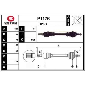 Comprar Árbol de transmisión de SNRA P1176 a bajo precio de 121,74 €