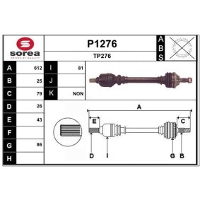 Comprar Árbol de transmisión de SNRA P1276 a bajo precio de 130,02 €
