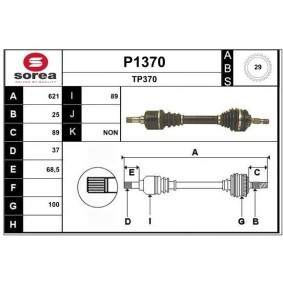 Comprar Árbol de transmisión de SNRA P1370 a bajo precio de 151,77 €