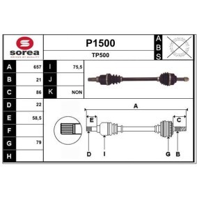 Comprar Árbol de transmisión de SNRA P1500 a bajo precio de 131,69 €