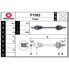 Comprar Árbol de transmisión de SNRA P1502 a bajo precio de 131,69 €