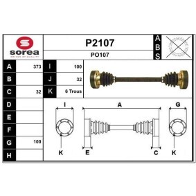 Comprar Árbol de transmisión de SNRA P2107 a bajo precio de 277,19 €