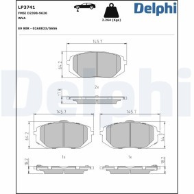 Köp Dammskyddsats, stötdämpare av DELPHI PCK2 till det låga priset 359,29 kr