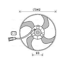 PEUGEOT Kühlerlüfter von AVA COOLING SYSTEMS