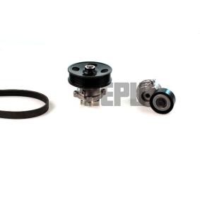 Achetez des Pompe à eau+Jeu de courroie trapézoïdale à nervures HEPU PK03231 à prix pour 130,70 €