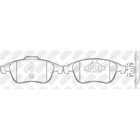Bremsbeläge von NiBK PN0393