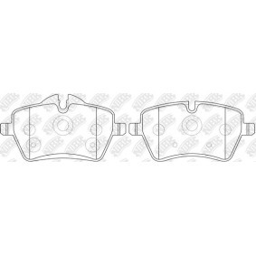 Bremsbeläge von NiBK PN0504