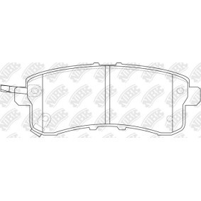Bremsbeläge PN0554 für NISSAN
