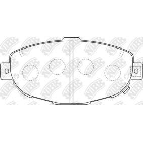 Acquista Kit pastiglie freni da NiBK PN1231 a buon mercato per soli 414,38 €