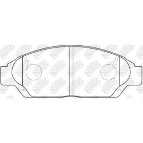 Compre Pastilhas de travão da NiBK PN1370 a um preço baixo por 171,36 €