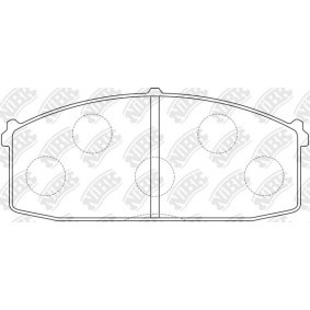 Bremsbeläge PN2104 für NISSAN