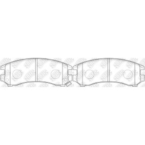 Bremsbeläge von NiBK PN2367
