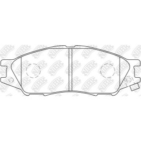 Bremsbeläge PN2435 für NISSAN