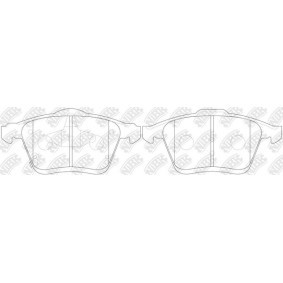 Bremsbeläge von NiBK PN5802