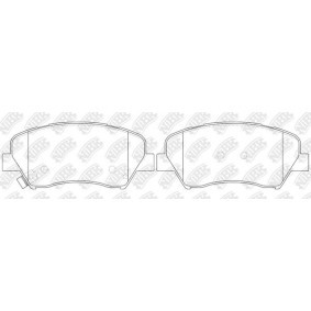Bremsbeläge PN7493 für SUBARU