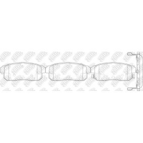 Bremsbeläge von NiBK PN9800