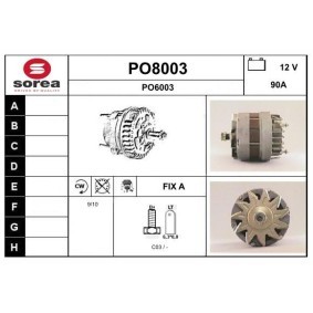 Lichtmaschine PO8003 für PORSCHE