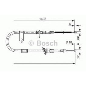Handbremsseil für HYUNDAI von BOSCH