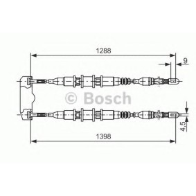 Handbremsseil 1 987 477 258 von BOSCH günstig für 27,05 € online kaufen