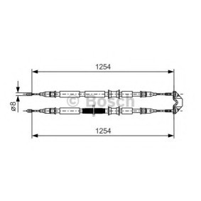 Handbremsseil 1 987 477 764 von BOSCH günstig für 37,57 € online kaufen